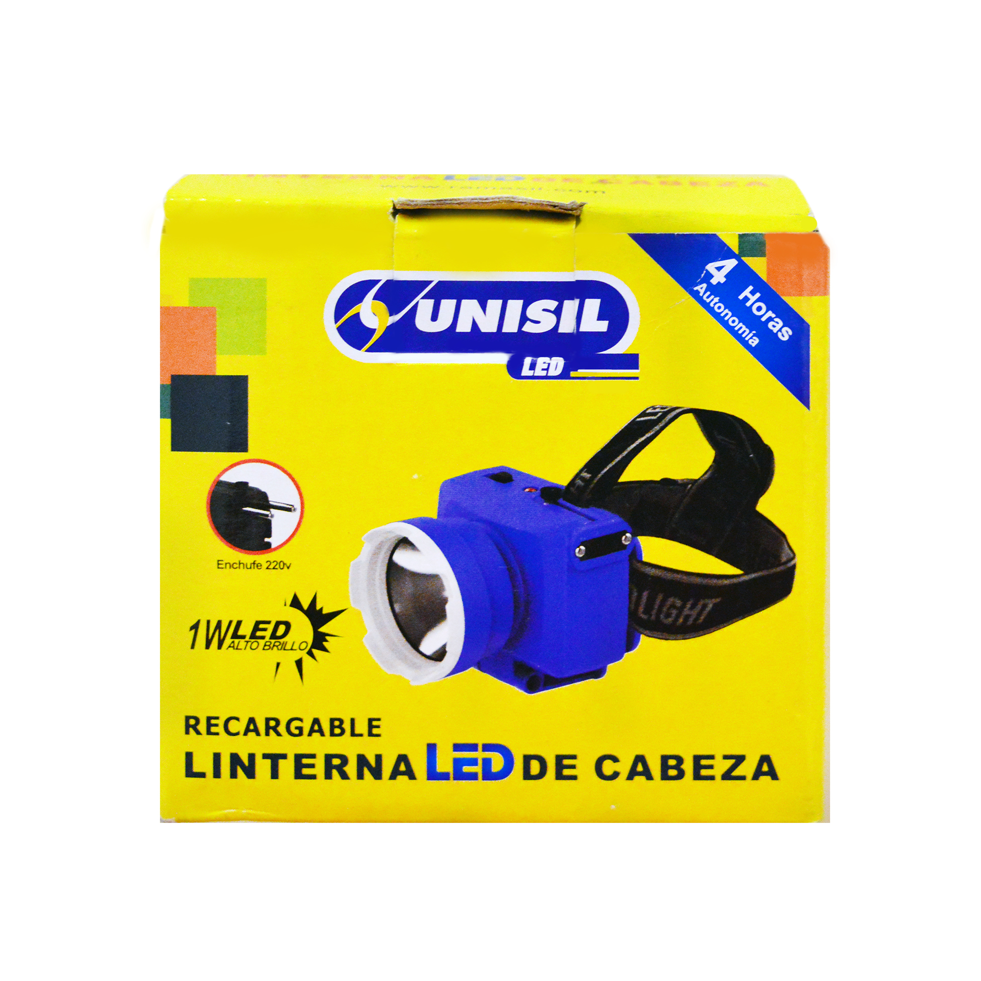 LÀMPARA DE CABEZA RECARGABLE 1W