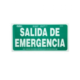 LETRERO SALIDA DE EMERGENCIA - LUMINISCENTE