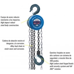 *APAREJO DE CADENA 1 TON X 3 M.