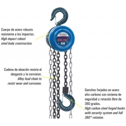 *APAREJO DE CADENA 1.5 TON X 3 M.