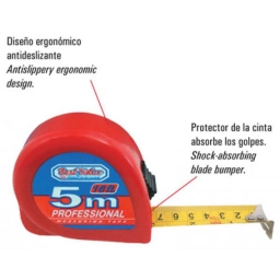 *CINTA METRICA DE ACERO   5 MTS