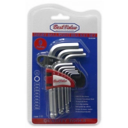 JGO LLAVE ALLEN CORTA MM 9PZ. PUNTA BOLA CrV