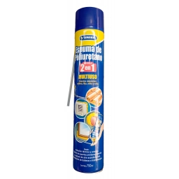ESPUMA DE PU MULTIUSO 750 ML VALVULA 2 EN 1