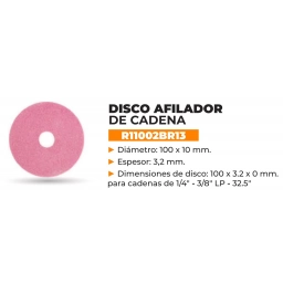 DISCO AFILADOR DE CADENAS MOTOSIERRA