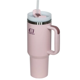 VASO TERMICO 1,2L C/ TAPA ROSA