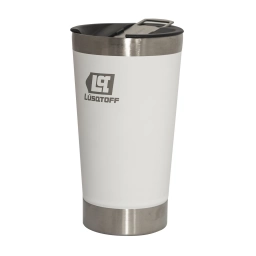 VASO TERMICO 530 ML C/TAPA COLOR BLANCO