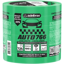 CINTA PAPEL AUTOMOTRIZ 18MM X 50M ANTI UV 766 VERDE