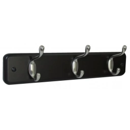 PERCHERO DE MADERA OSCURA C3 PERCHAS DOBLES