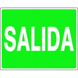 LETRERO SALIDA