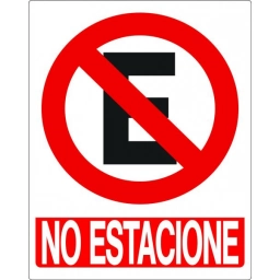 LETRERO NO ESTACIONE