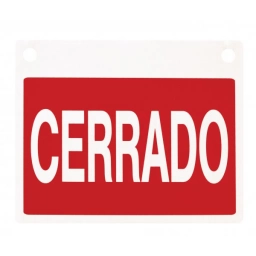LETRERO ABIERTO/CERRADO