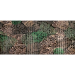 TROPICAL FOLLAJE NEGRO 43X130 CM