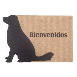 FELPUDO VINIL PET BIENVEN SILUETA PERRO 60X40 CM