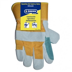 GUANTE DE CUERO Y LONA REFORZADO - MS-GU015 (PACK X 12)