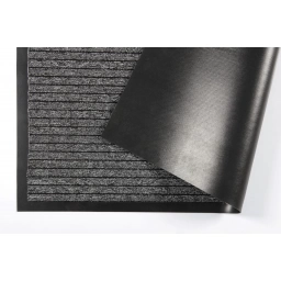 ALFOMBRA DUO NEGRO BORDE UNIK VINIL Y TEJIDO 90x130 cm