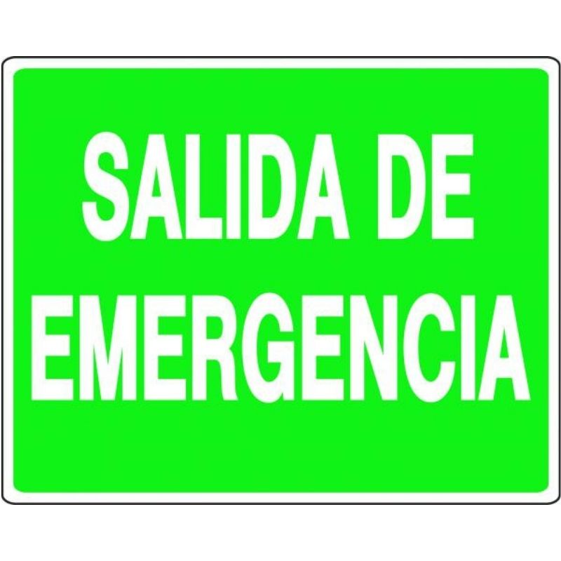 CARTEL SALIDA EMERGENCIA